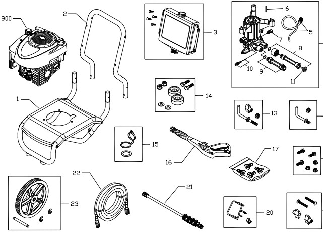 Craftsman Pressure Washer 020323-1 Parts